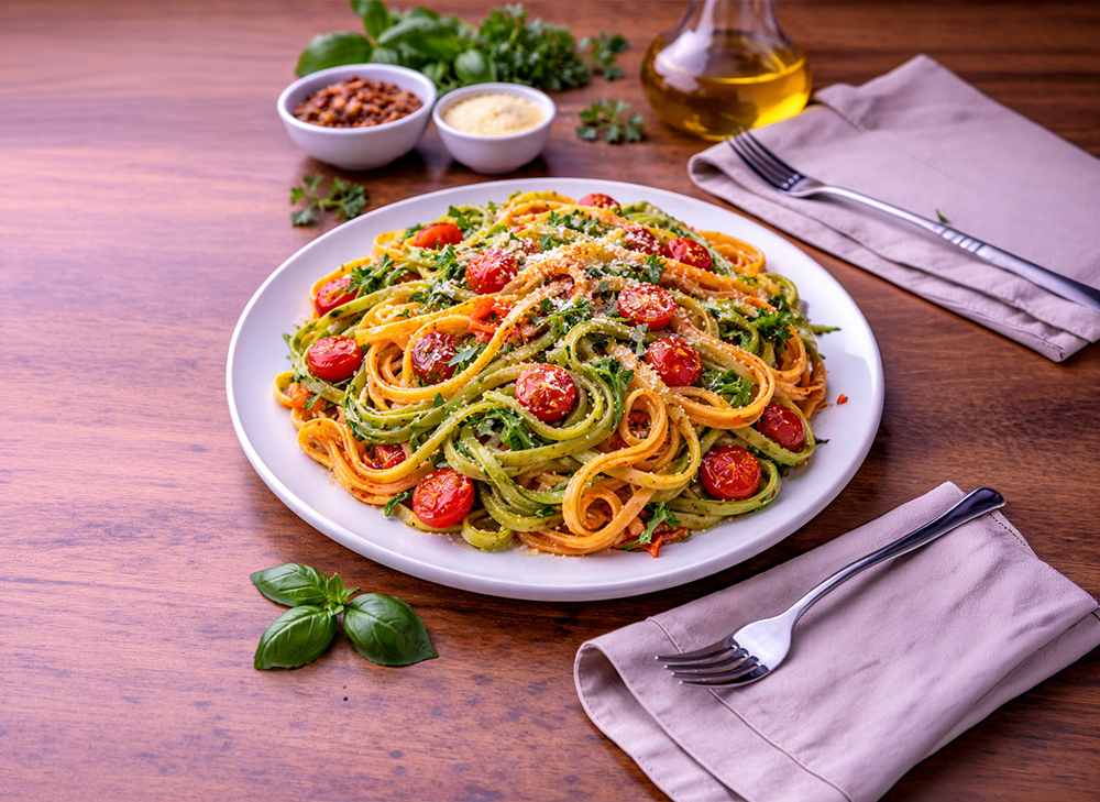 3 Renkli Tagliatelle